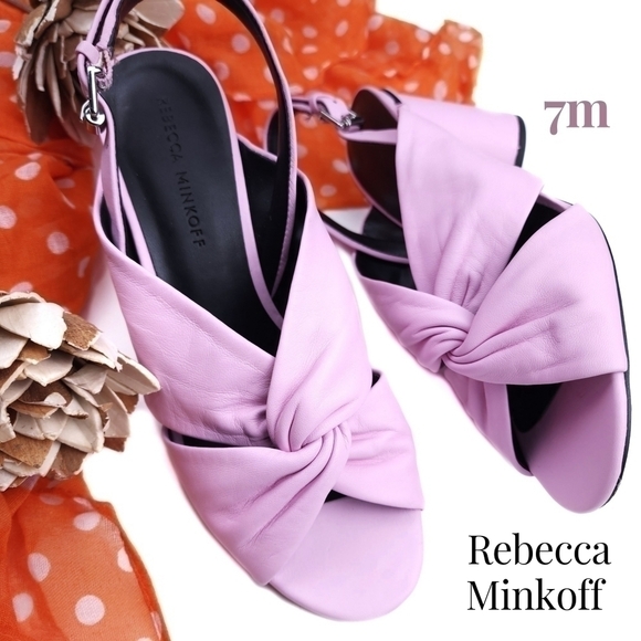 Rebecca Minkoff Shoes - Rebecca Minkoff Pink Slingback 3.5 in Block Heel Size 7m
